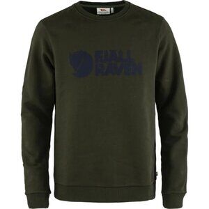 FJALLRAVEN Green Logo Cotton Sweatshirt Size M